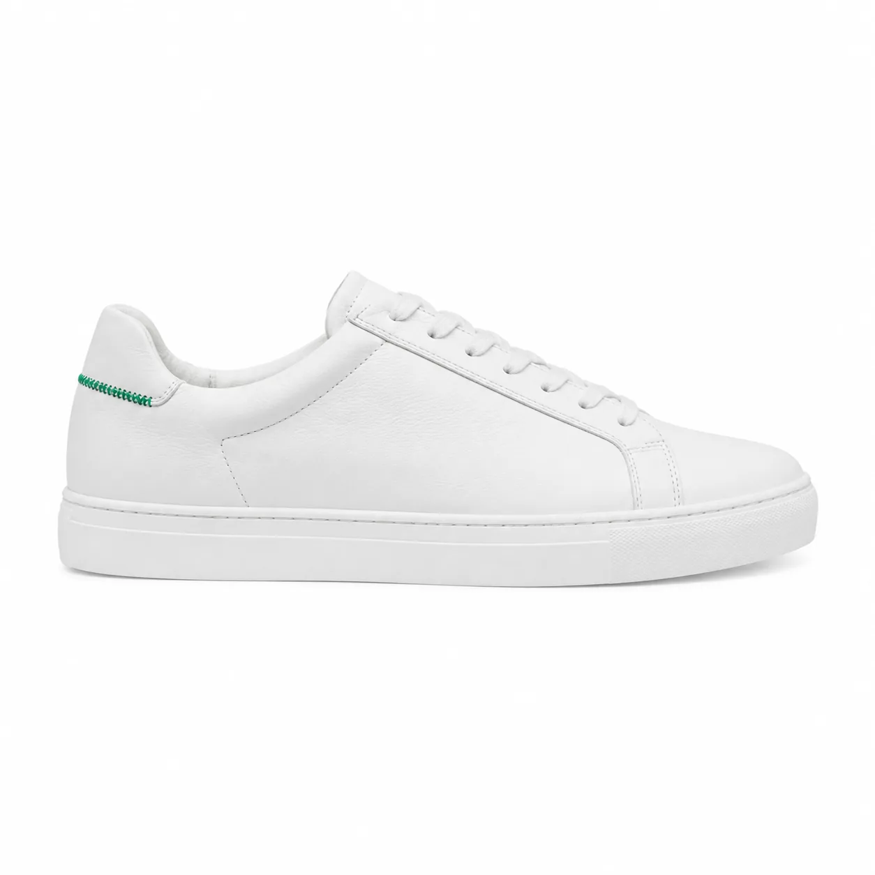 White Cupsole in white, side profile