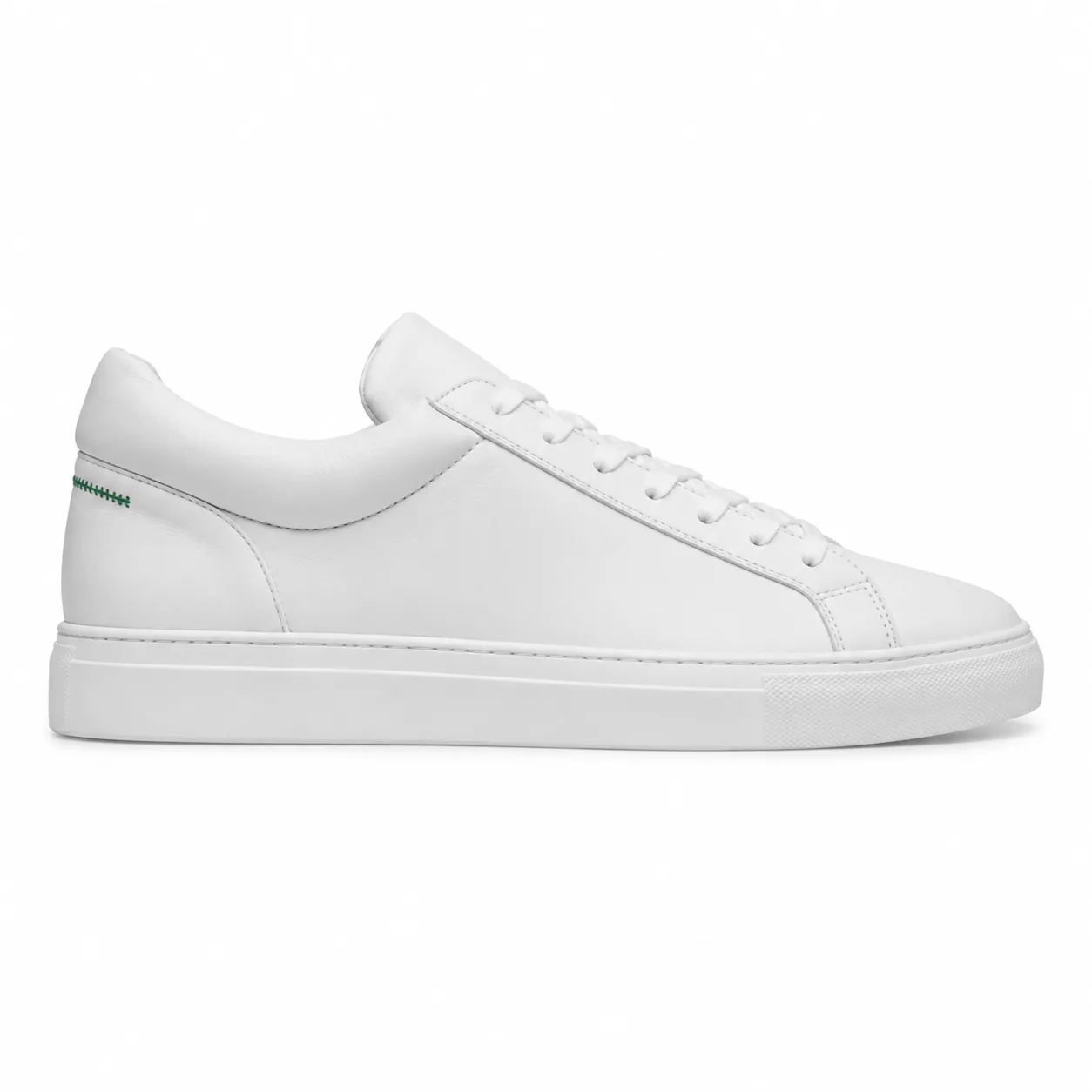 White Padded Collar in white, side profile
