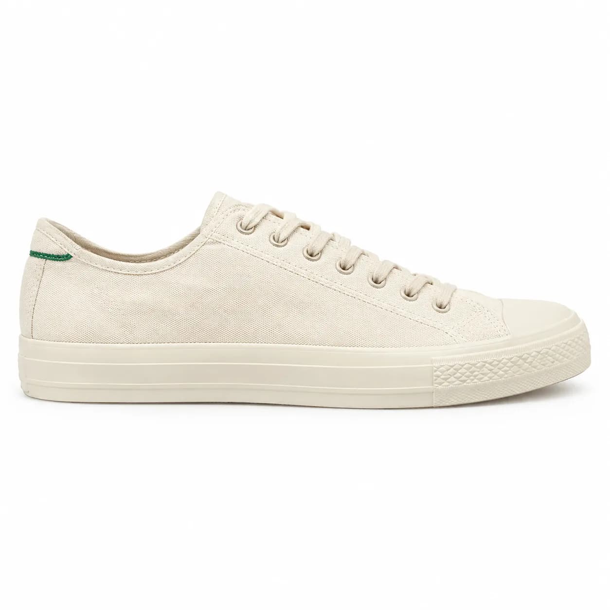 Canvas Vulcanised in off-white, side profile