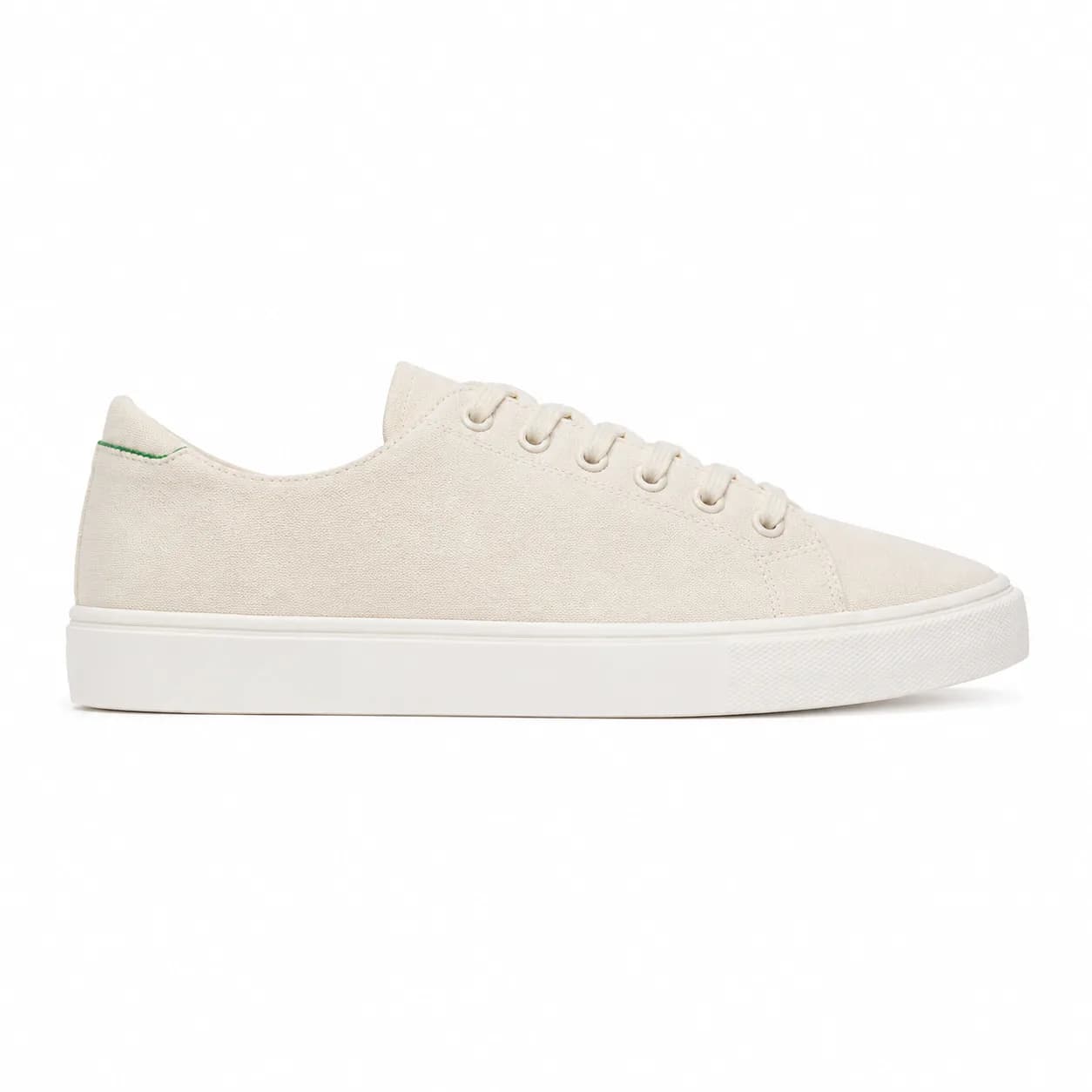 Canvas Cupsole in ecru, side profile